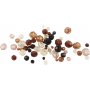 Harmony facettierte Kunststoffperlen - gemischt - golden - 50 g