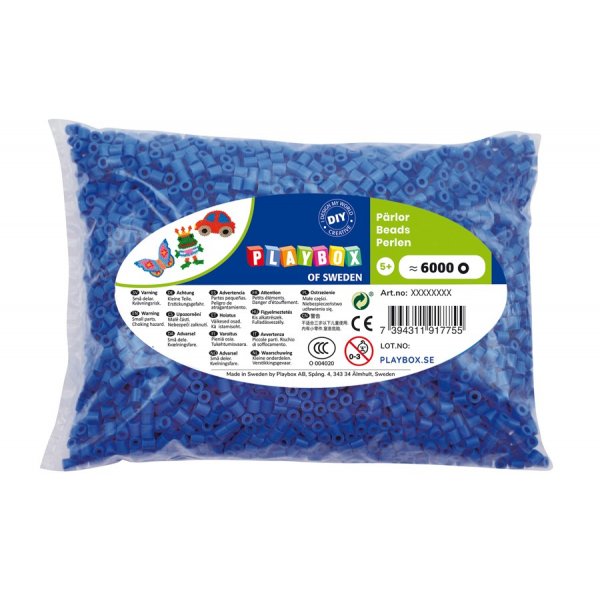 Perlen 6000 blau