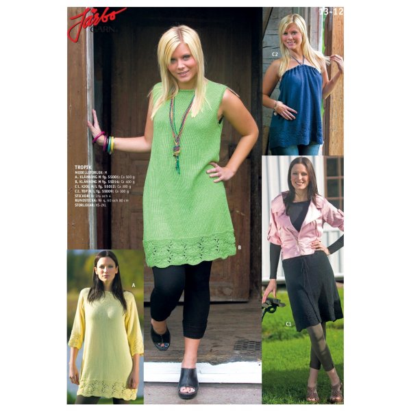Strickmuster - Kleid mit und ohne rmel, Rock/Oberteil