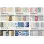 Designpapier - gemischte Farben - 6 verschiedene Blcke - 6 x 50 Blatt