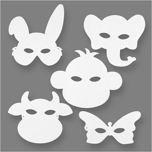 TeaCH Me - Pappfiguren - Tiermasken - 16 Stk