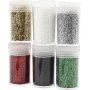 Glitzer - gemischte Farben - 6 x 5 g
