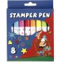 Stempeltinte - gemischte Farben - 8 Stk