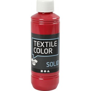 Textil Feste Textilfarbe - rot - deckend - 250 ml Textil Feste Textilfarbe - rot - deckend - 250 ml