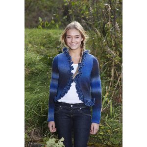 Strickanleitung - Strickjacke mit Rüschen Strickanleitung - Strickjacke mit Rüschen