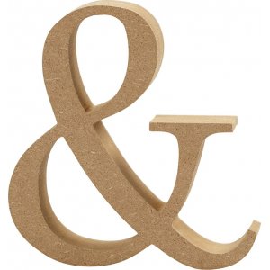 Holzschild - & Holzschild - &