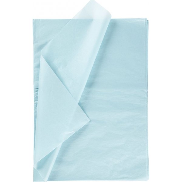 Seidenpapier - Hellblau - 50 x 70 cm - 14 g - 25 Blatt