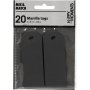 Manila-Marker - schwarz - 20 Stk