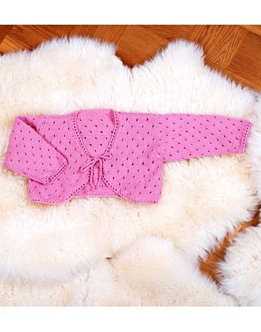 Strickmuster - Gestricktes rmelloses Kleid und Strickjacke