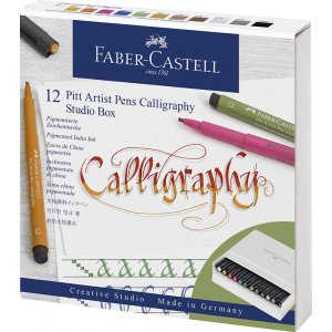 Kalligraphie-Stiftset - Faber-Castell - 12 Stifte Kalligraphie-Stiftset - Faber-Castell - 12 Stifte