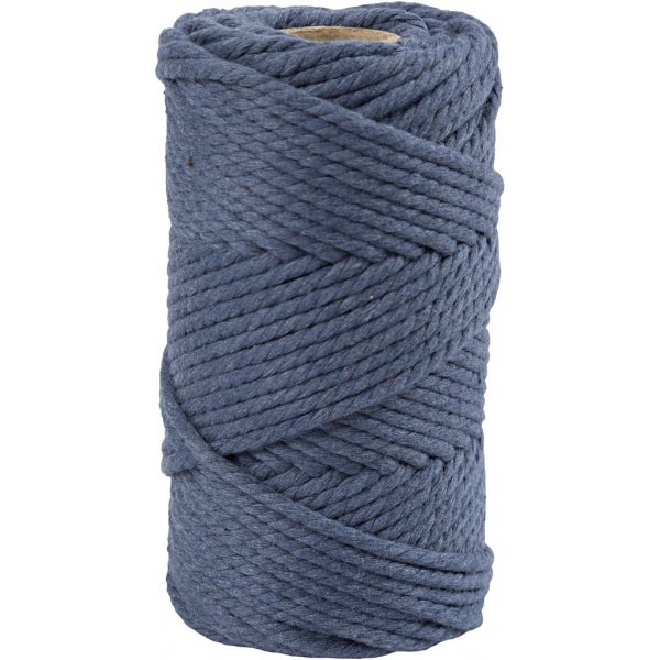 Makrameegarn - Blau - 4 mm - 55 m