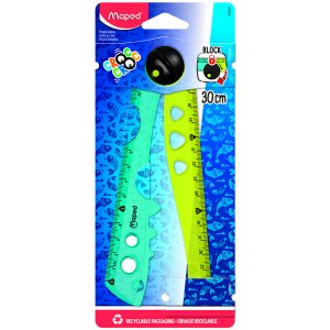 Lineal - Maped - Croc Croc zusammenklappbar 15 cm/30 cm Lineal - Maped - Croc Croc zusammenklappbar 15 cm/30 cm
