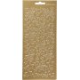 Aufkleber - Gold - Sterne - 10 x 23 cm