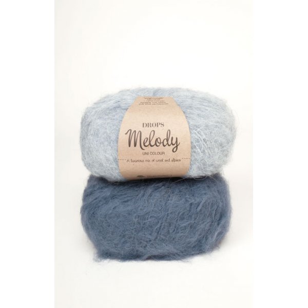 Drops Melody Garn - 50 g (Mohair-Effekt) Drops Melody Garn - 50 g (Mohair-Effekt)