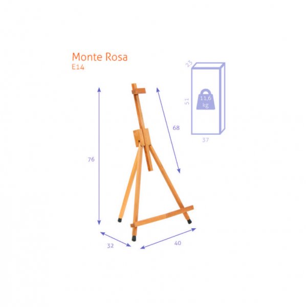 Staffelei - Tisch Nr. 14 - Monte Rosa