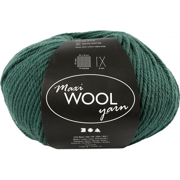 Wollgarn - grn - 100 g