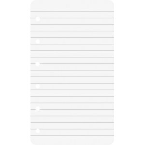 Nachfüllpackung für Ringbuch - 7,4 x 12,8 cm (50 Seiten) - liniert Nachfüllpackung für Ringbuch - 7,4 x 12,8 cm (50 Seiten) - liniert