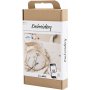 Starten Sie das DIY-Stickset \\\"Blumen\\\".