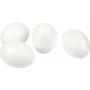 Frigolit-Eier - Wei - H10 cm - 25 Stk