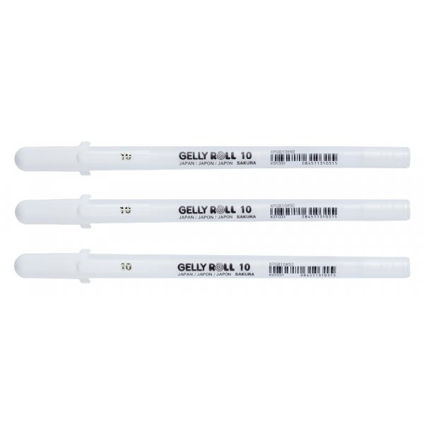Gelstifte Sakura Gelly Roll - 3 Stifte (Wei 10)