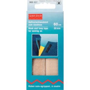 Klettverschluss beige aufgenäht Klettverschluss beige aufgenäht