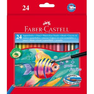 Aquarellstifte mit Pinsel - 12 Farben Aquarellstifte mit Pinsel - 12 Farben