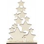 Weihnachtsbaum aus Sternen - 21,5 x 29,8 cm