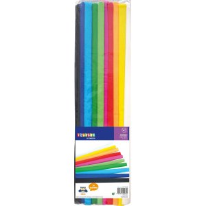 Krepppapier-Set verschiedene Farben 50 x 200 cm - 10-tlg Krepppapier-Set verschiedene Farben 50 x 200 cm - 10-tlg