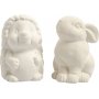 Rettendes Tier - wei - Igel und Hase - 2 Stk