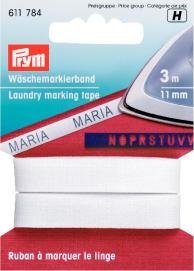 Wäschemarkierungsband CO zum Aufbügeln, 11 mm, weiß, 3 m Wäschemarkierungsband CO zum Aufbügeln, 11 mm, weiß, 3 m