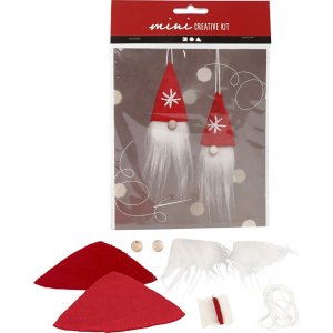 Mini-DIY-Set - hängende Weihnachtsmänner Mini-DIY-Set - hängende Weihnachtsmänner