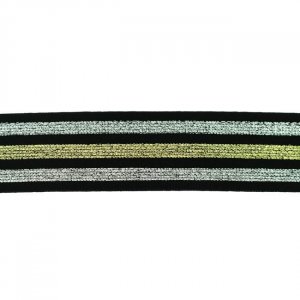 Gummiband - Lurex, gestreift Gummiband - Lurex, gestreift