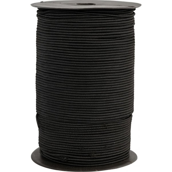 Gummischnur 2 mm - Schwarz - 250 m