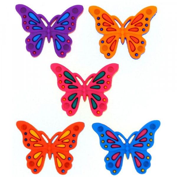 Mehrfarbige Knpfe 25x20 mm - Flying Fancy