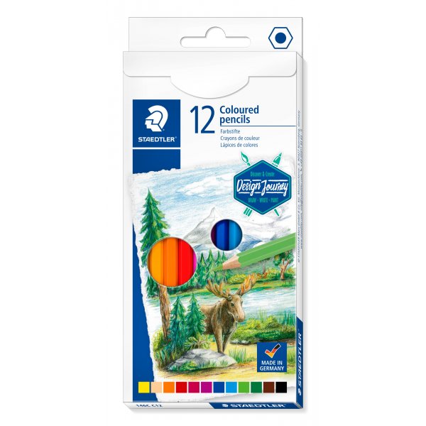 Buntstifte Design Journey - 12 Bleistifte