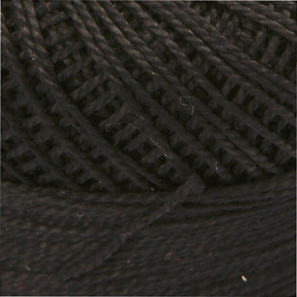 Mercerisiertes Baumwollgarn - Schwarz - 20 g