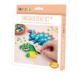 Perlenset Dinosaurier - Komplettes Bastelset mit Röhrchenperlen Perlenset Dinosaurier - Komplettes Bastelset mit Röhrchenperlen