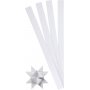 Sternstreifen - wei - 6,5 cm - 100 Streifen