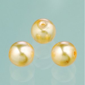 Glasperlen Wachs Glanz 6 mm - Vanille 40 Stk. Glasperlen Wachs Glanz 6 mm - Vanille 40 Stk.