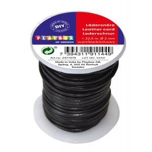Lederband 22,5 m schwarz Lederband 22,5 m schwarz