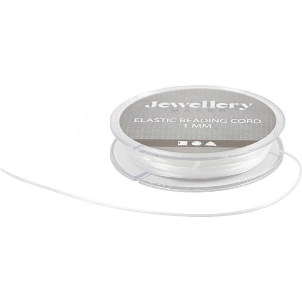 Elastischer Schmuckdraht - 1 mm - flach - 10 m