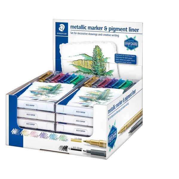 Metallmarker - 6 Farben