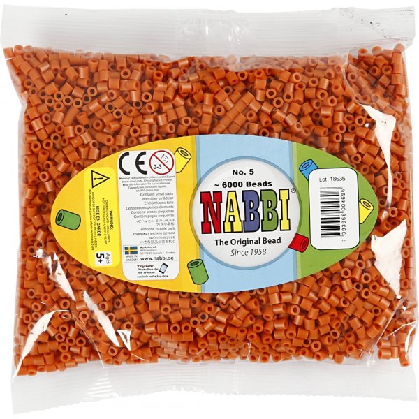 Rhrenperlen - Karamellbraun (32254) - mittel - 6000 Stk