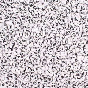 Buchstabenperlen, Ø 7 mm, Å,Ä,Ö,Æ,Ø 300 Stk Buchstabenperlen, Ø 7 mm, Å,Ä,Ö,Æ,Ø 300 Stk