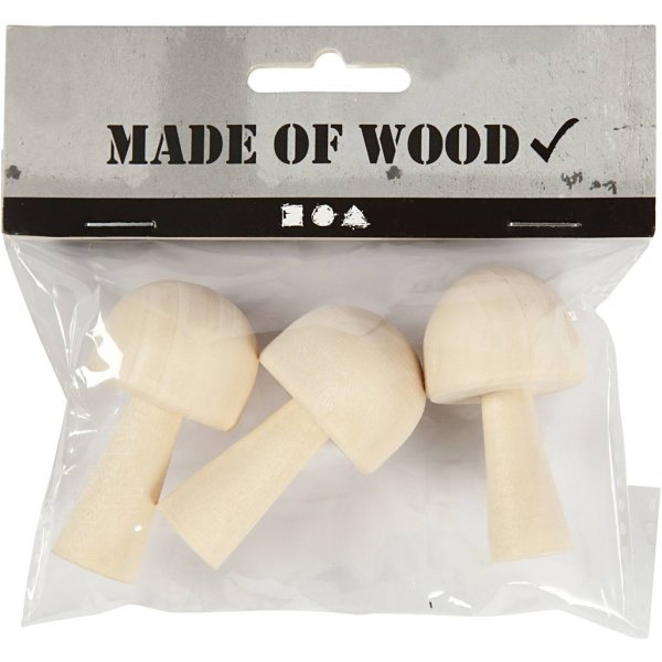 Holzschwamm - D2,9 cm - H5,2 cm - 3 Stk