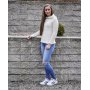 Strickanleitung - Gestrickter Kapuzenpullover aus Doppelgarn