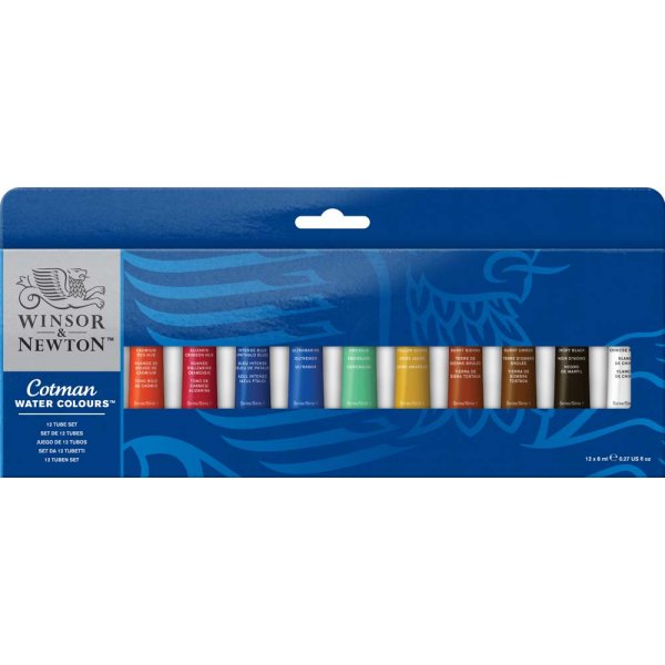 Aquarellfarbe W&N Cotman Tuber - Farbset 12 Farben