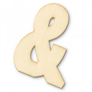 Unbehandelte Holzsymbole 40x2 mm - & Unbehandelte Holzsymbole 40x2 mm - &