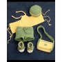 Hkelanleitung - Hkeloberteil, Shorts, Mtze, Tasche und Schuhe fr die Puppe