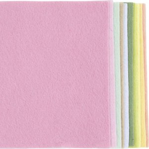 Bastelfilz - A4, Pastellfarben, 10 Stück Bastelfilz - A4, Pastellfarben, 10 Stück